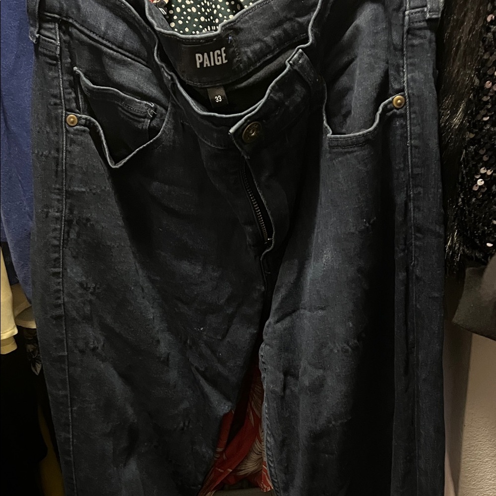 PAIGE Men's Midnight Indigo Relaxed Jeans